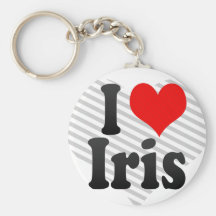I love Iris Keychains