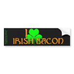 I Love Irish Bacon Bumper Stickers