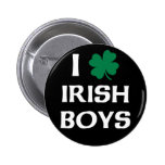 I Love Irish Boys Pinback Button