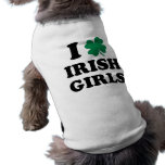 I Love Irish Girls Doggie Shirt
