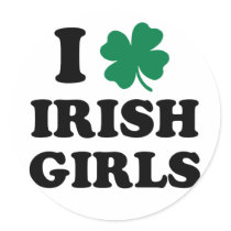 I Love Irish Girls Sticker