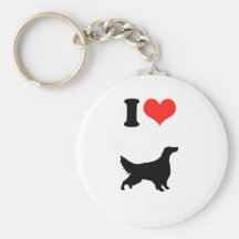I Love Irish Setters Keychains