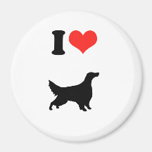 I Love Irish Setters Refrigerator Magnets