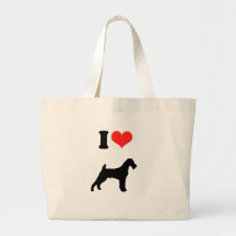 I Love Irish Terriers Canvas Bags