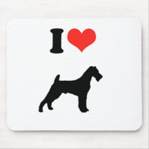 I Love Irish Terriers Mouse Pads