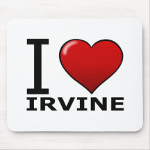 I LOVE IRVINE,CA - CALIFORNIA MOUSEPAD