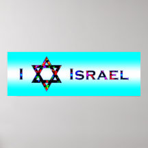 I (Love) Israel - Star of David Posters