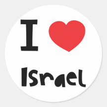 I love Israel Stickers