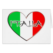 I LOVE ITALIA GREETING CARD