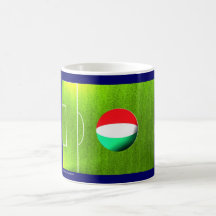 I Love Italian football soccer flag mug
