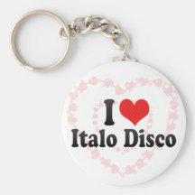 I Love Italo Disco Key Chains