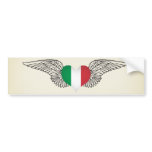 I Love Italy -wings Bumper Sticker