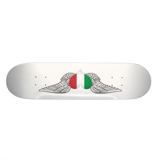 I Love Italy -wings Skate Board