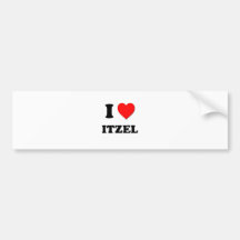 I Love Itzel Bumper Sticker