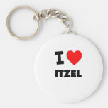 I Love Itzel Key Chain