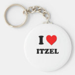 I Love Itzel Keychains