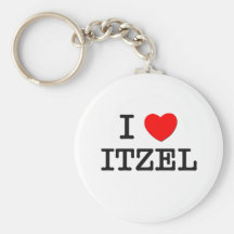 I Love Itzel Keychains
