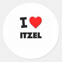 I Love Itzel Sticker