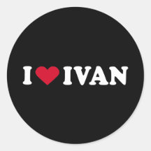 I LOVE IVAN STICKERS