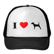 I Love Jack Russell Terriers Hat