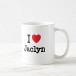 I love Jaclyn heart T-Shirt Mugs