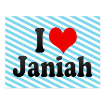 I love Janiah Post Cards