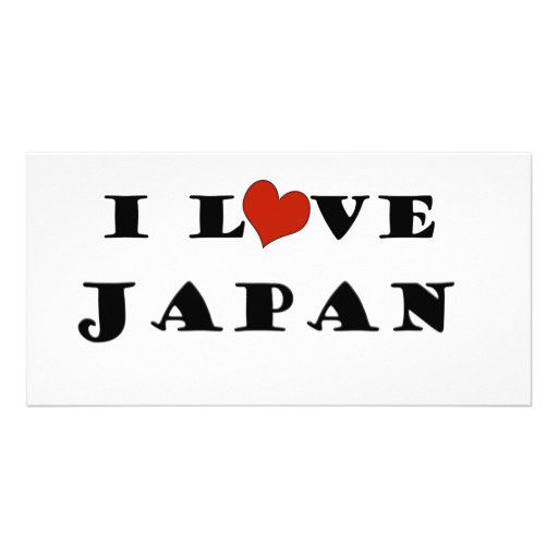 I Love Japan Picture Card