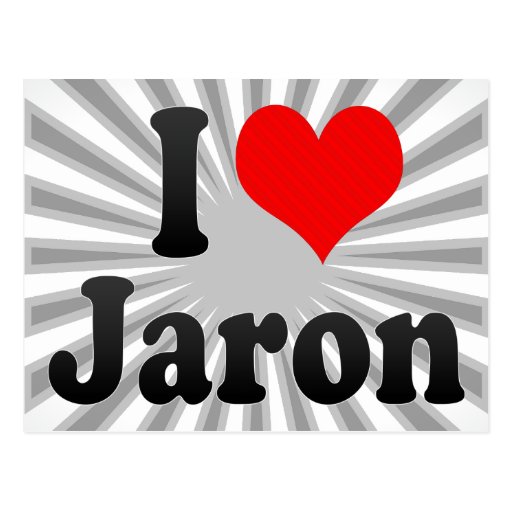 I love Jaron Postcard