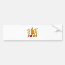 I Love Jazz Bumper Sticker