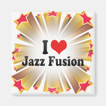 I Love Jazz Fusion Magnets