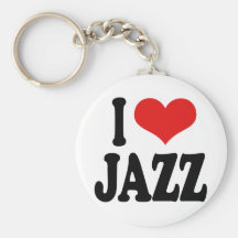 I Love Jazz Key Chain
