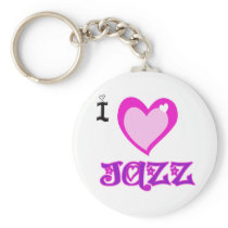 I LOVE Jazz Key Chains