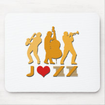 I Love Jazz Mouse Pad