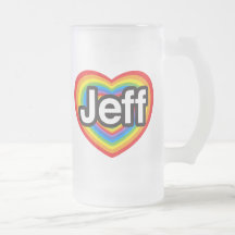 I love Jeff. I love you Jeff. Heart Coffee Mug
