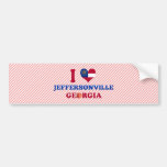 I Love Jeffersonville, Georgia Bumper Stickers