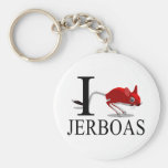 I Love Jerboas Keychain