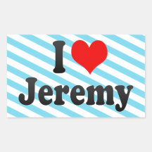 I love Jeremy Sticker