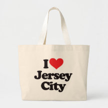 I Love Jersey City Tote Bags
