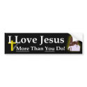 I Love Jesus bumper sticker bumper stickers