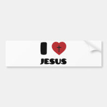 I Love Jesus Bumper Stickers