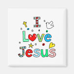 I Love Jesus Fridge Magnet