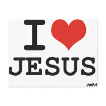 I love Jesus Post Card