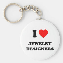 I Love Jewelry Designers Keychain