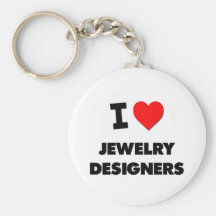 I Love Jewelry Designers Keychains