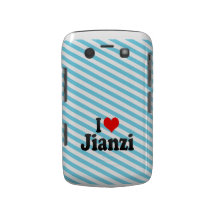 I love Jianzi Blackberry Case