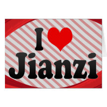 I love Jianzi Card