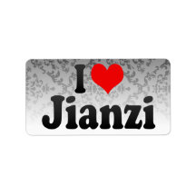 I love Jianzi Custom Address Label