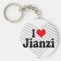 I love Jianzi Key Chains