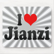 I love Jianzi Mousepads