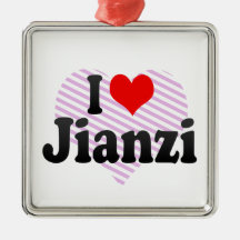 I love Jianzi Ornament